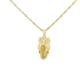 Owls Pendant 10K Gold