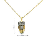 Owls Pendant 10K Gold