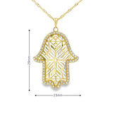 Hamsa Pendant 10K Gold-Auri