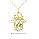 Hamsa Pendant 10K Gold-Foie