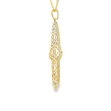 Hamsa Pendant 10K Gold-Plata