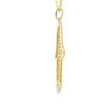 Hamsa Pendant 10K Gold-Plata