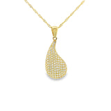 Teardrop Pendant 10K Gold