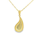 Teardrop Pendant 10K Gold