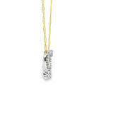 Heart Pendant 14K White Gold Diamonds