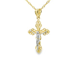 Jesus Cross Pendant 10K Gold-Mihai