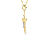 Jesus Cross Pendant 10K Gold-Mihai