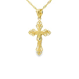 Jesus Cross Pendant 10K Gold-Mihai