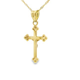 Jesus Cross Pendant 10K Gold-Mirka
