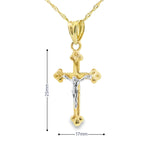 Jesus Cross Pendant 10K Gold-Mirka