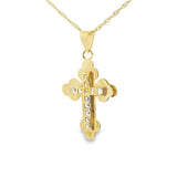 Cross Pendant 10K Gold-Pietre