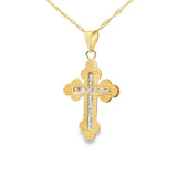 Cross Pendant 10K Gold-Pietre