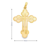 Orthodox Cross Small 10K Solid Gold