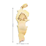 Lebanon Pendant 10K Solid Gold