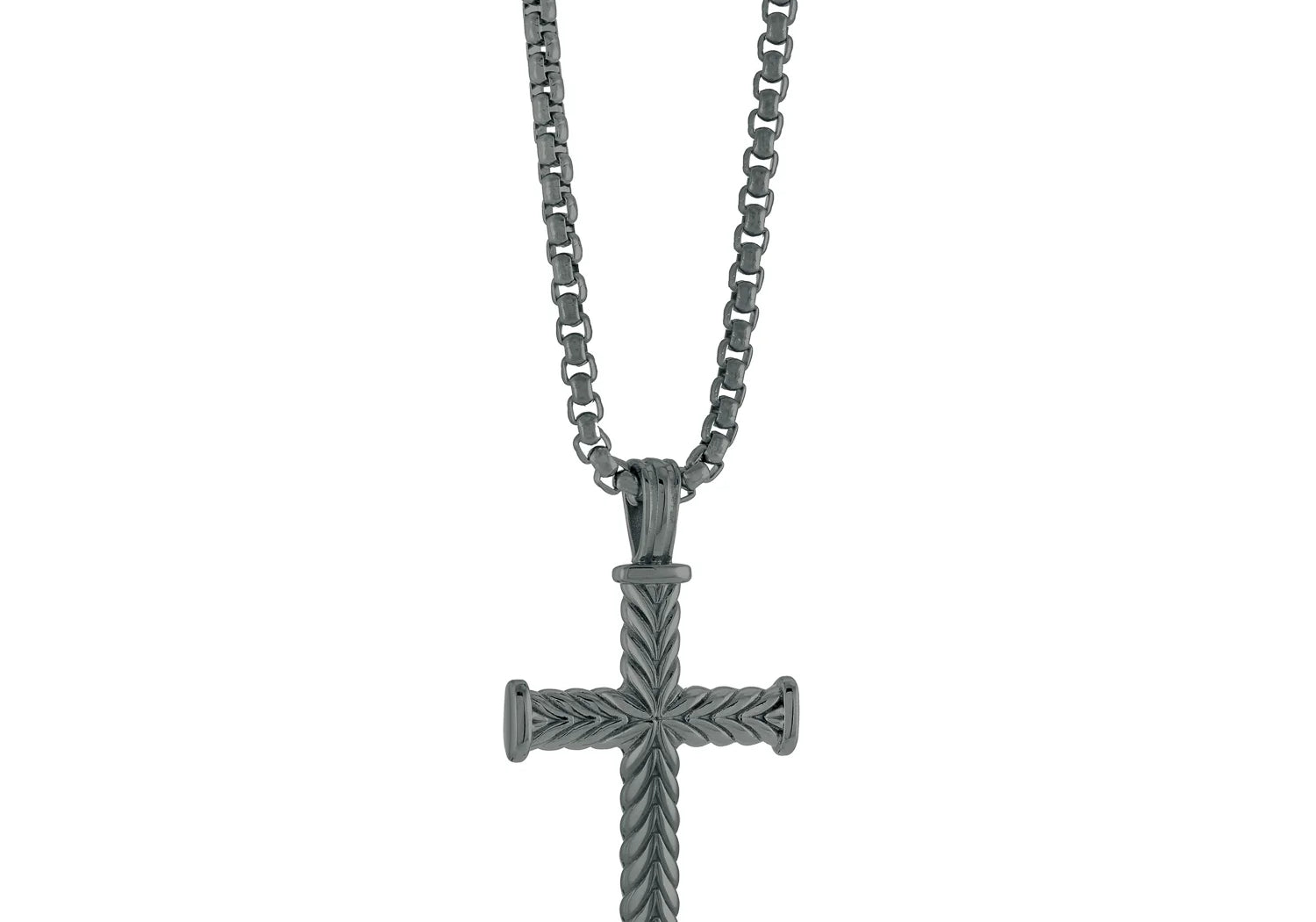CHEVRON CROSS PENDANT