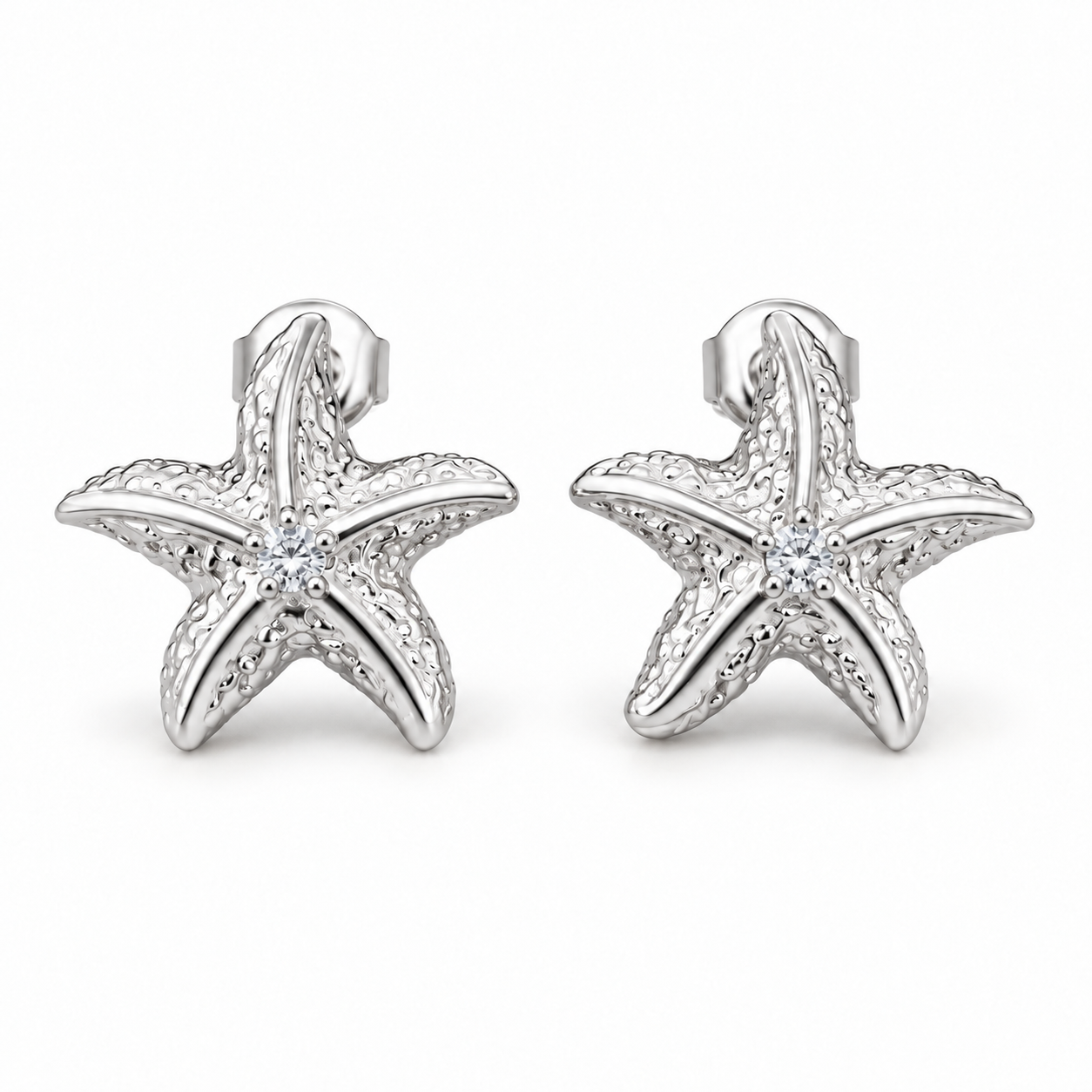 Starfish Diamond Earrings - Étoile de Mer