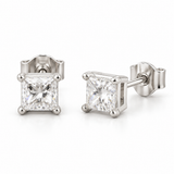 Boucles d'oreilles à tige en diamant 14 carats