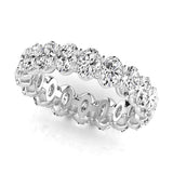 Oval Shape Eternity Gold Band - Ora