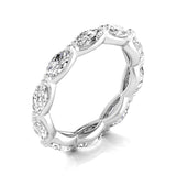 Marquise Shape Eternity Gold Band - Ora