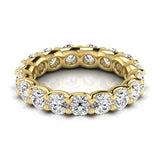 Round Brilliant Eternity Gold Band - Ora