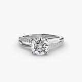 The Split Shank Pavé Solitaire