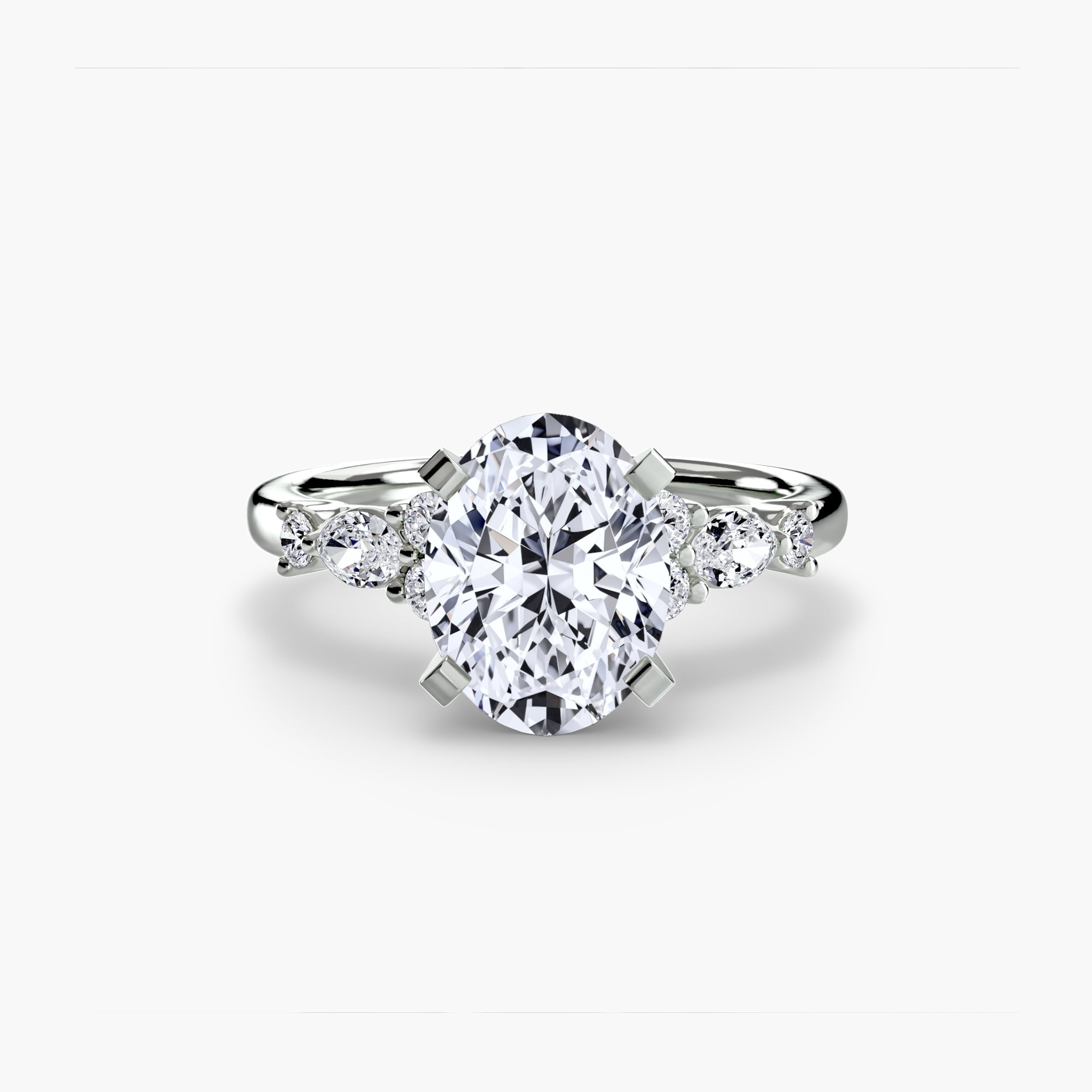 The Floral Accent Solitaire