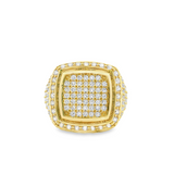 Men Ring 10K Gold Cornered