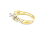 Elegant Modern Diamond Ring Set-Lucia