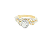 Elegant Modern Diamond Ring Set-Lucia