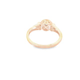 Elegant Modern Pink Gold Diamond Ring-Natalia