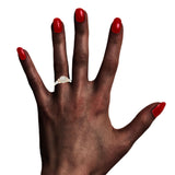 Elegant Modern Pink Gold Diamond Ring-Natalia