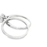 10K Oval Diamond Bridal Set-Patricia