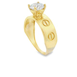 10K Gold Ring-Stefania