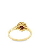 Bague en or 14 carats et diamants Rubis Fara