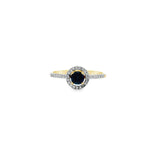 14K Gold Saphire Ring Diamonds Viorel