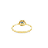 14K Gold Saphire Ring Diamonds Viorel