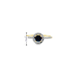 14K Gold Saphire Ring Diamonds Viorel