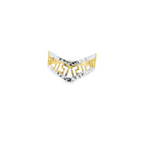 Bague en or bicolore 10 carats - Zeina