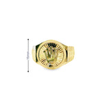 Men Gold Crown Ring 10K