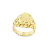 Men Gold Nugget Ring 10K
