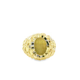 Men Gold Nugget Ring 10K