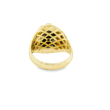 Men Gold Black Stone Ring 10K
