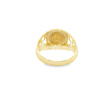 Men Gold Medusa Ring 10K