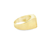 Men Gold Ring 10K-Albastru