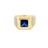 Men Gold Ring 10K-Alba
