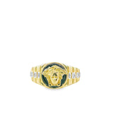 Men Gold Ring 10K-Medusa
