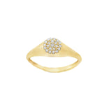 10K Gold Ring Round