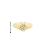 10K Gold Ring Round