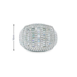 Men 925 Silver Rhodium Ring-Lucas