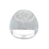 Men 925 Silver Rhodium Ring-Benoit